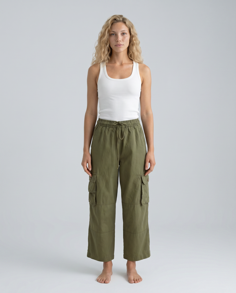 Tammi | Drawstring Cargo Pants with Multi Pockets