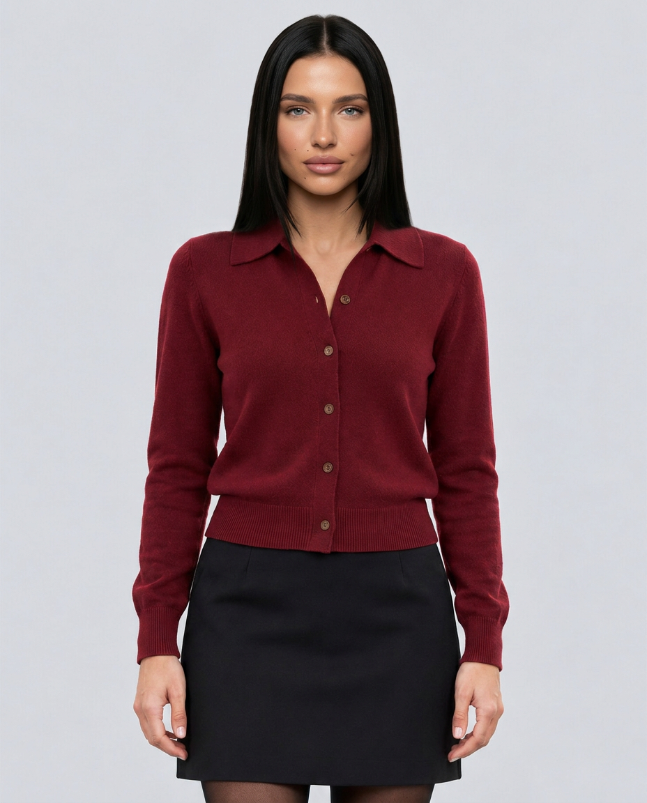 The Pure Collared Cardigan