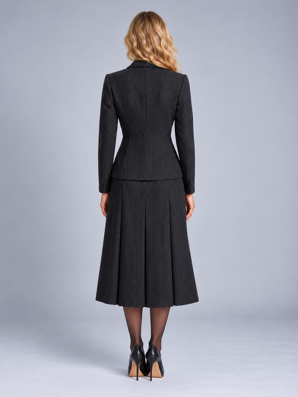 The Form Pinstripe Dress Set