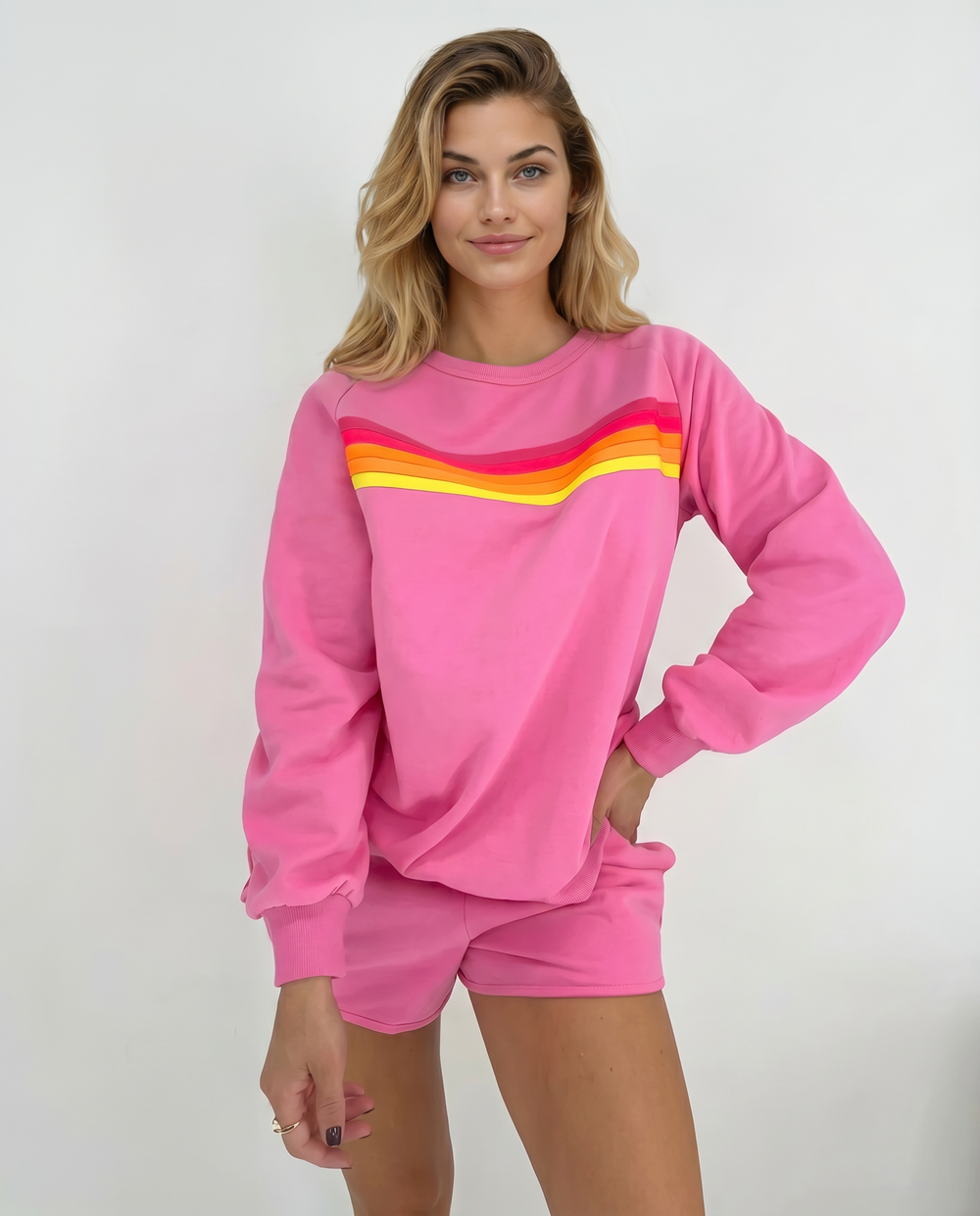 Stacey | Two-Piece Set with Sweatshirt and Shorts