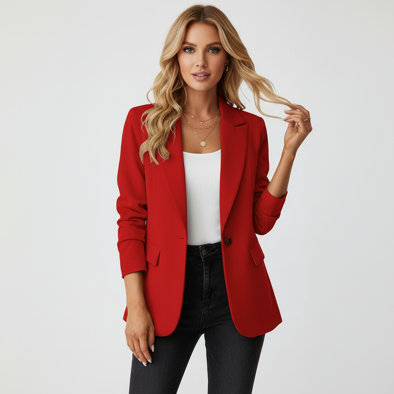 Aurelia | Single Button Work Blazer Jacket