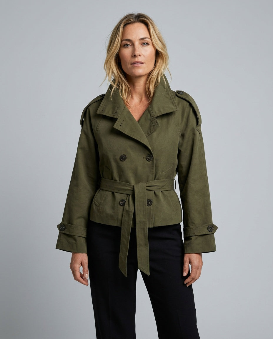 The Mantle Cropped Trench Jacket