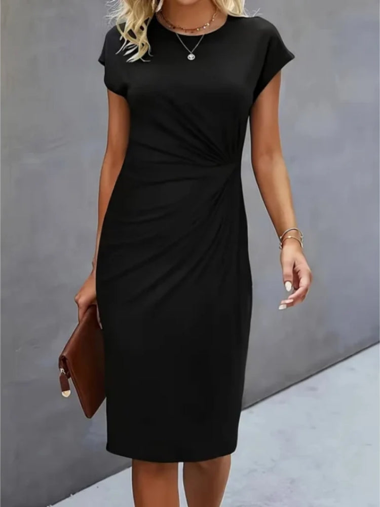 The Drape Ruched Midi Dress