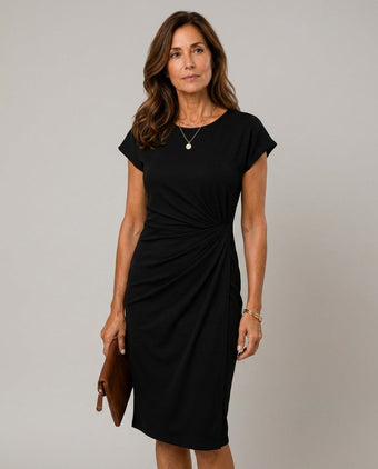 The Drape Ruched Midi Dress
