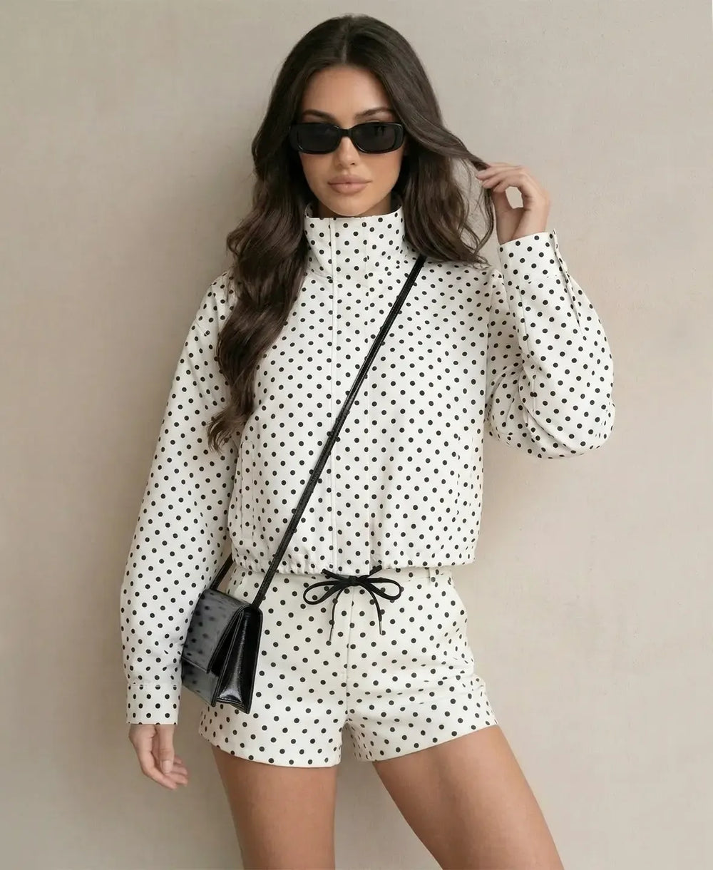 Georgia | Polka Dot Two-Piece Co-ord Set