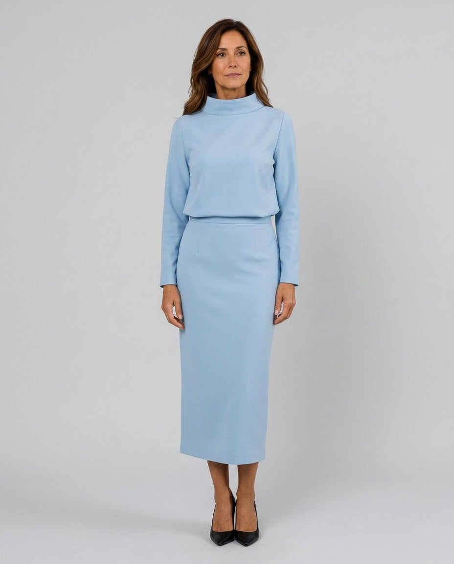 The Form Boat-Neck Skirt Set
