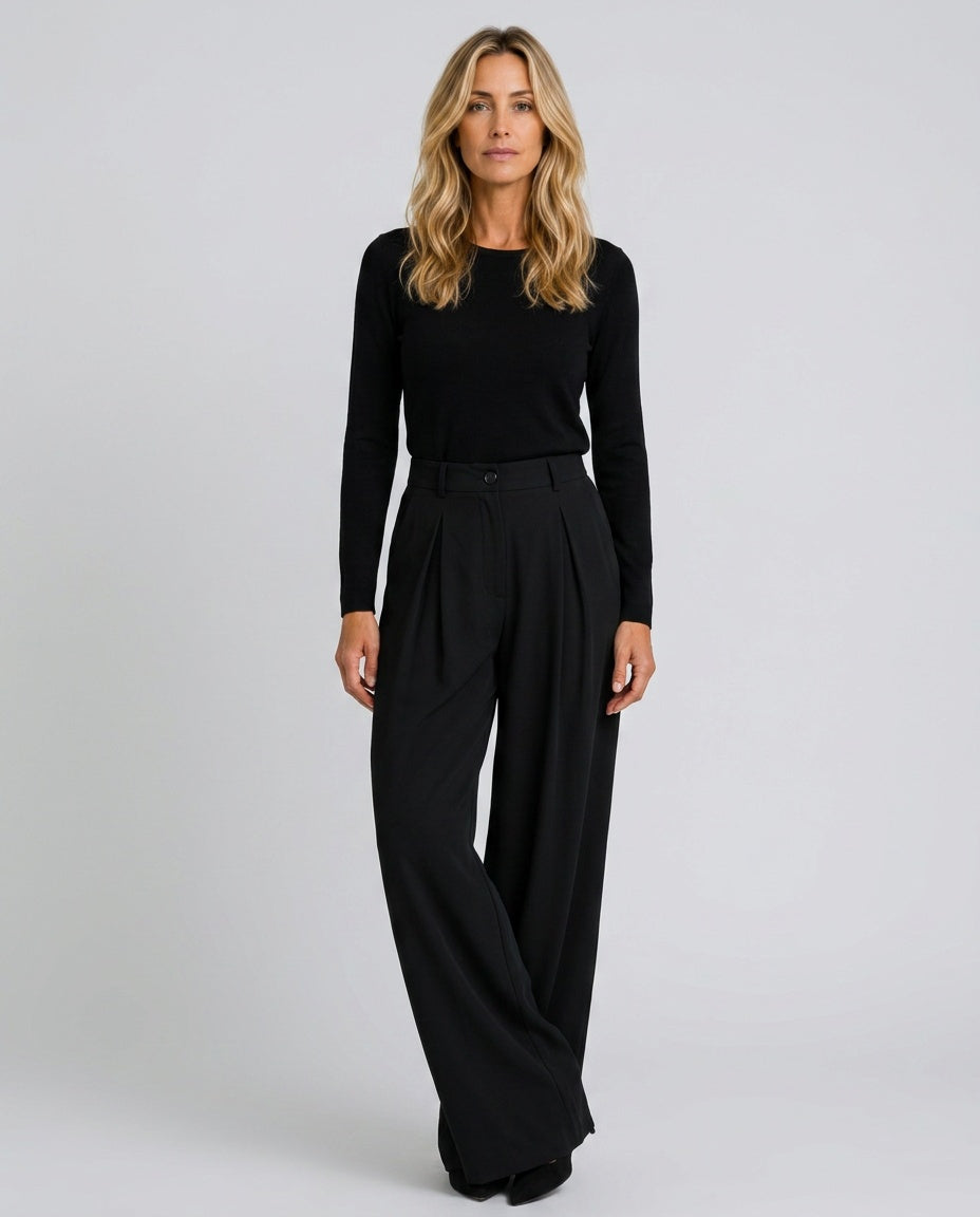 The Form Pleated Wide-Leg Trouser